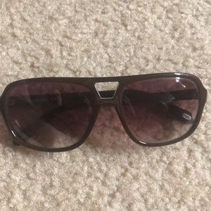 FOSSIL - Brown Aviator Sunglasses - Size 59